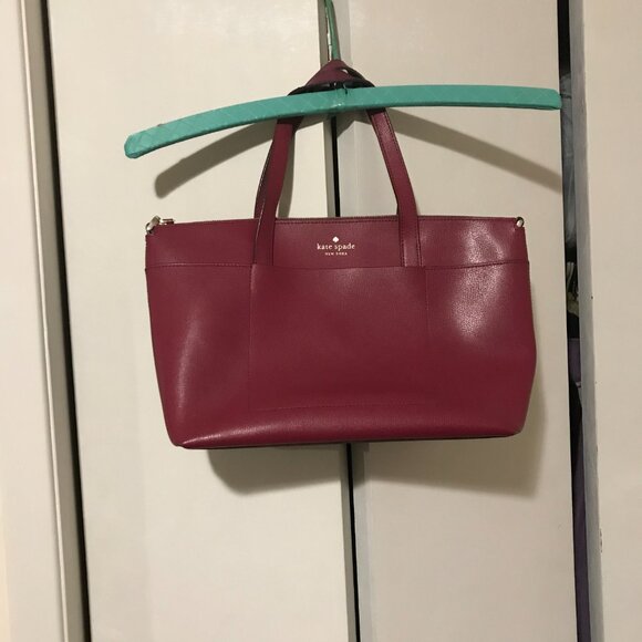 Kate Spade Ladies Dark Red/Burgundy Tote Bag - Picture 1 of 7